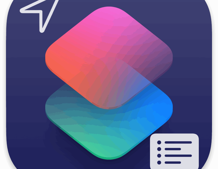 List of Default Location Actions for iOS Shortcuts