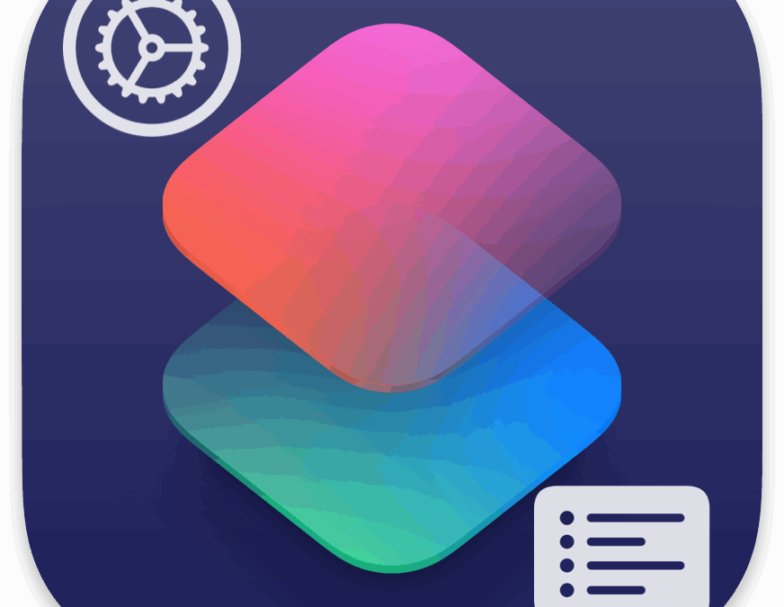 List of Settings Actions for iOS Shortcuts